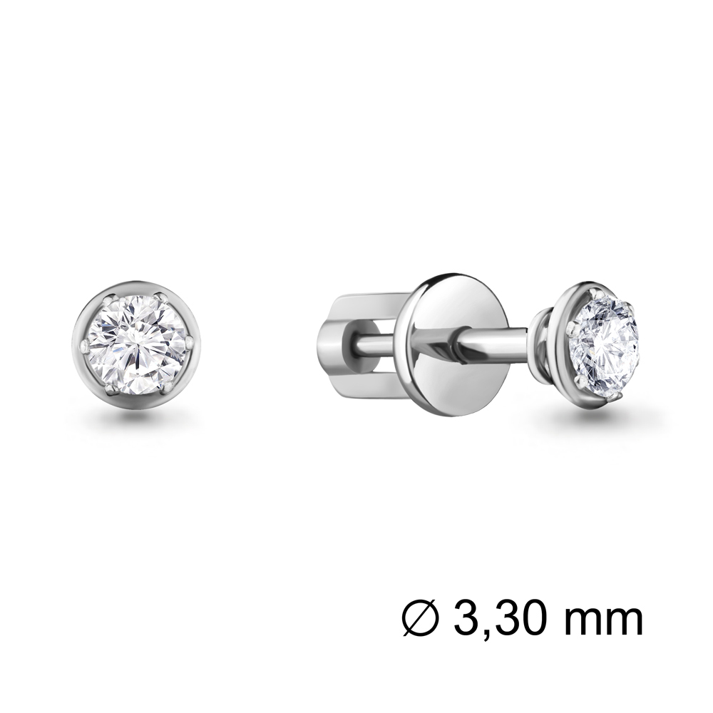

Серьги из белого золота с бриллиантом Aquamarine Aquamarine 941360_585_бз, 941360_585_бз