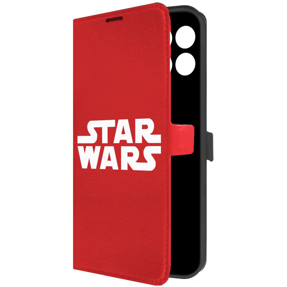 

Чехол-книжка Krutoff Eco Book для Honor X6a Star Wars красный