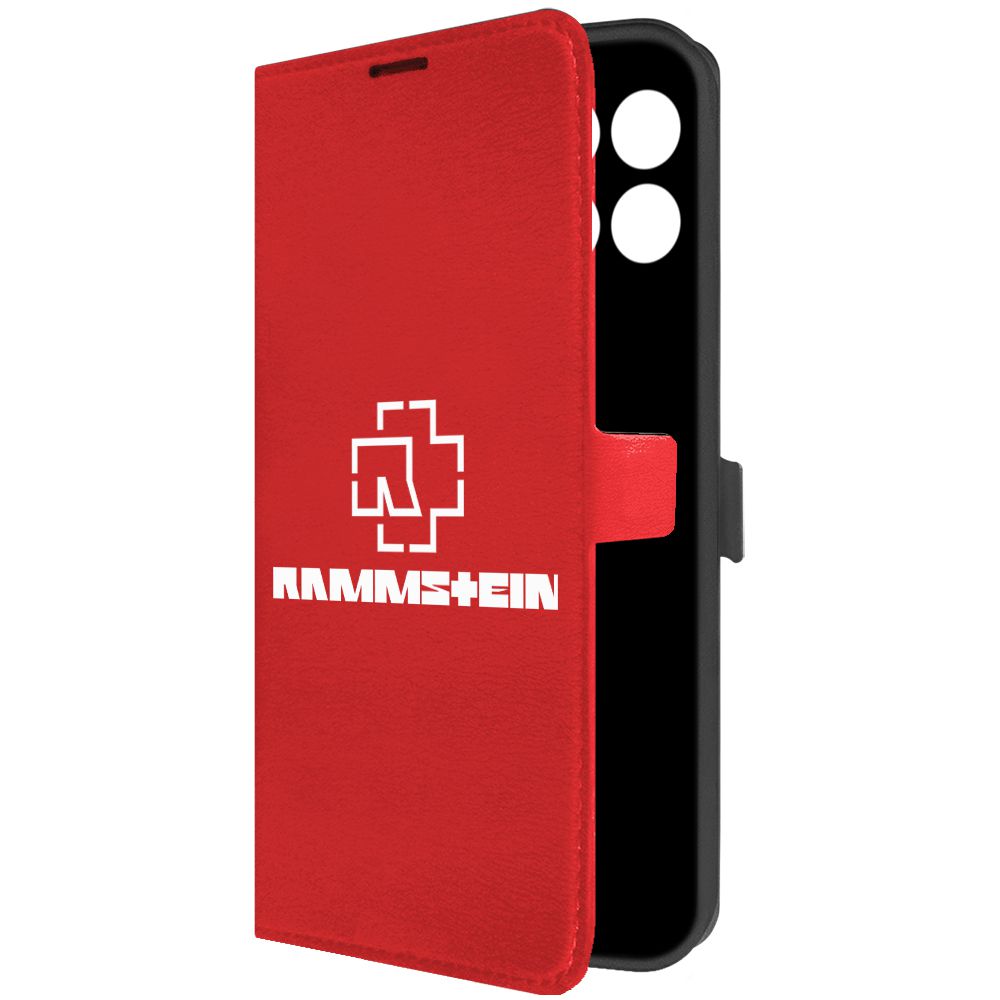 

Чехол-книжка Krutoff Eco Book для Honor X6a Rammstein красный