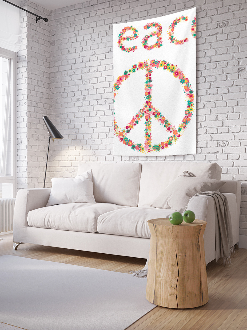 

Вертикальное фотопанно на стену JoyArty Символ мира в цветах 100x150 см, Символ мира в цветах