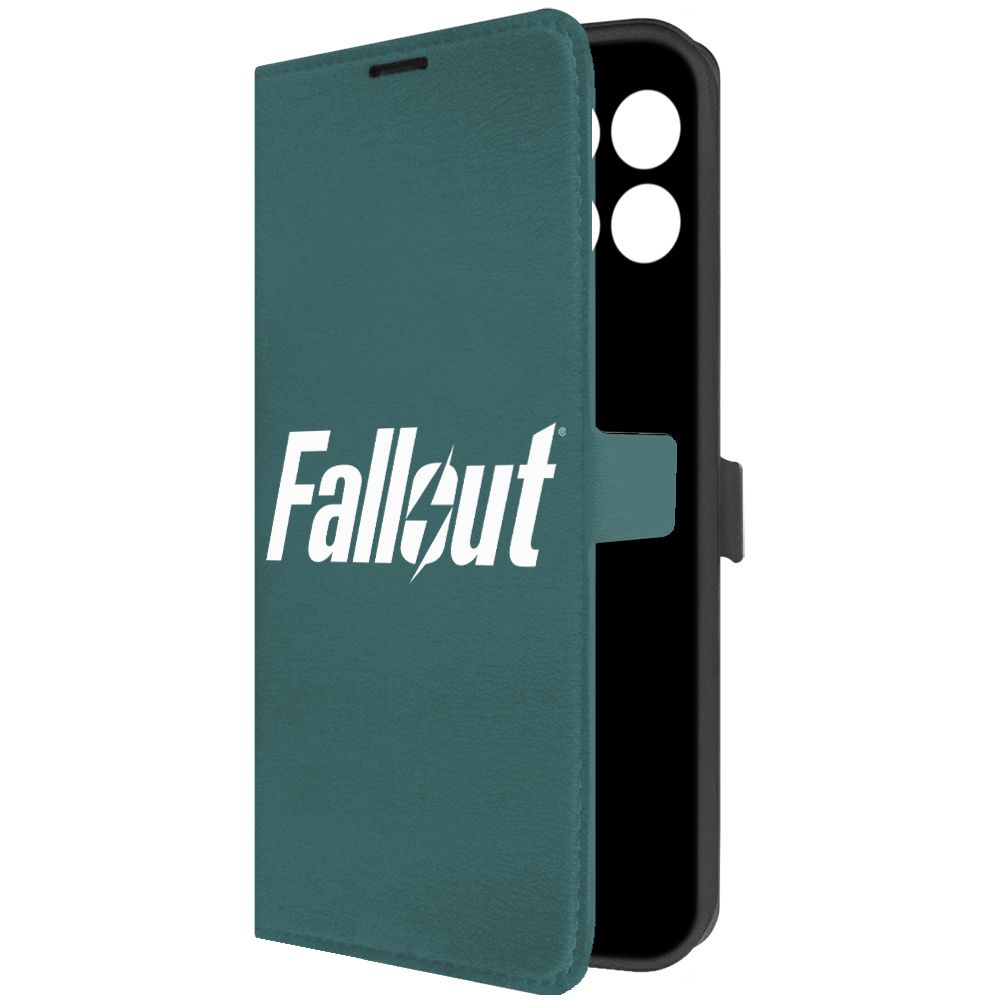 

Чехол-книжка Krutoff Eco Book для Honor X6a Fallout зелёный опал, Зеленый