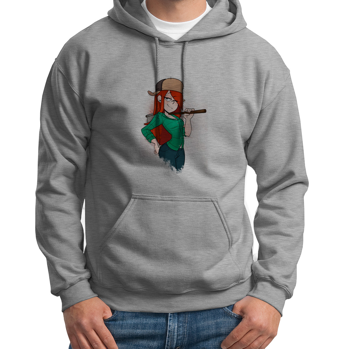 

Худи унисекс CoolPodarok Мультфильмы Гравити Фолз Венди Gravity falls серое 46 RU, 6S041299