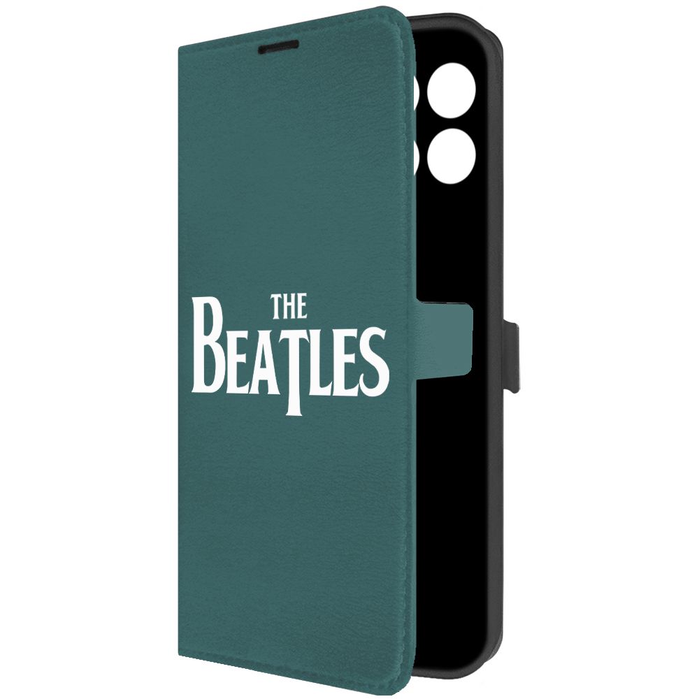 

Чехол-книжка Krutoff Eco Book для Honor X6a Beatles зелёный опал, Зеленый