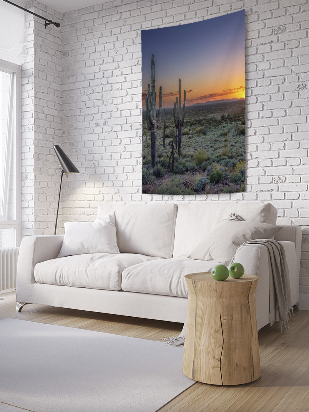 

Вертикальное фотопанно на стену JoyArty Кактусы в пустоши 100x150 см, Кактусы в пустоши