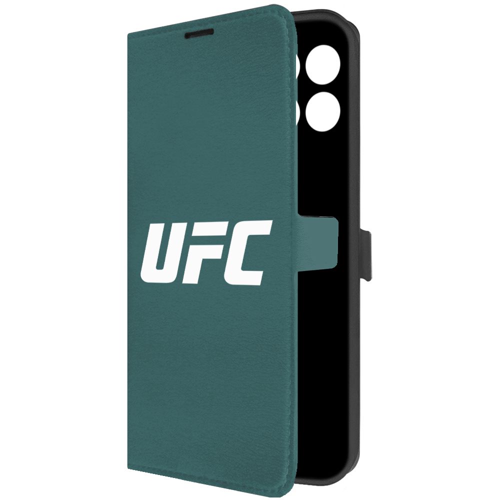 

Чехол-книжка Krutoff Eco Book для Honor X6a UFC зелёный опал