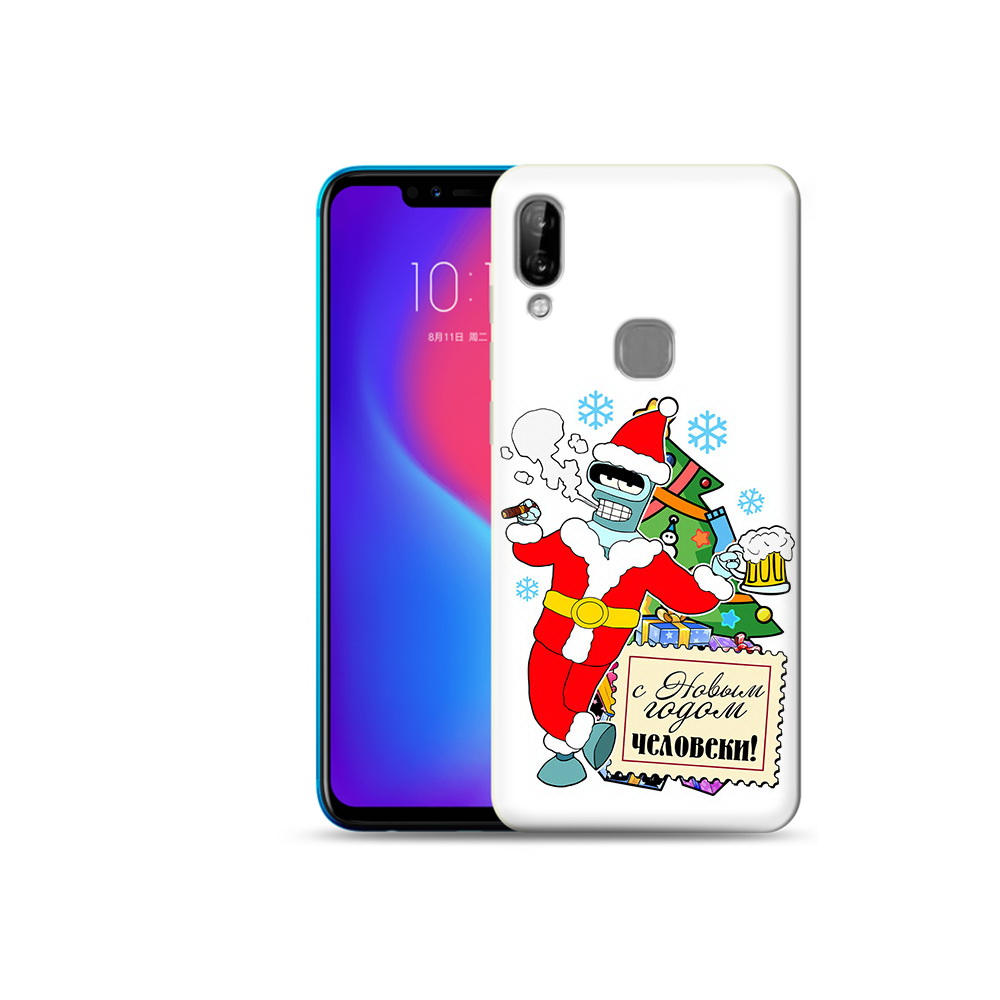 

Чехол MyPads Tocco для Lenovo S5 Pro С новым годом человеки, Прозрачный, Tocco