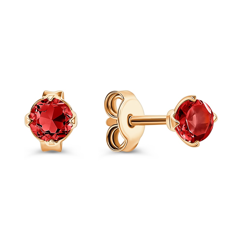 

Серьги из золота 585Gold 202011712, гранат, 202011712
