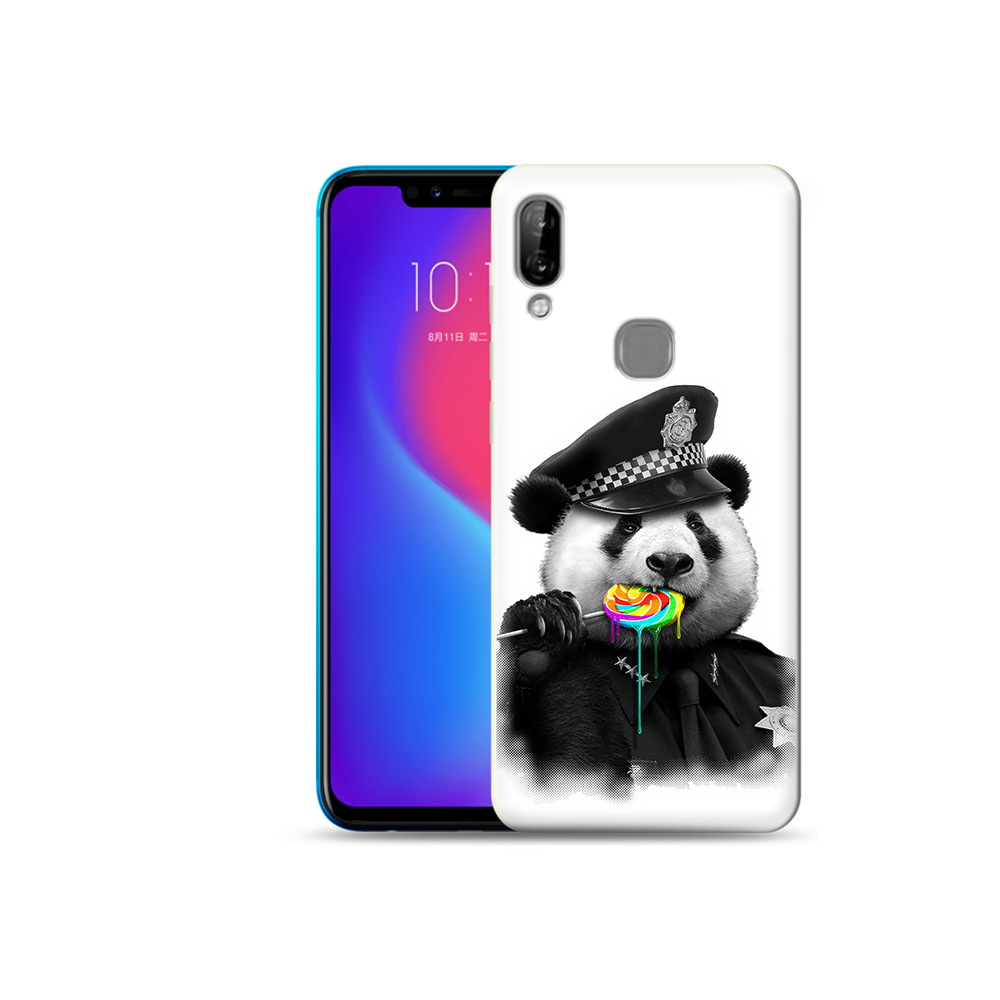

Чехол MyPads Tocco для Lenovo S5 Pro Панда полиция, Прозрачный, Tocco