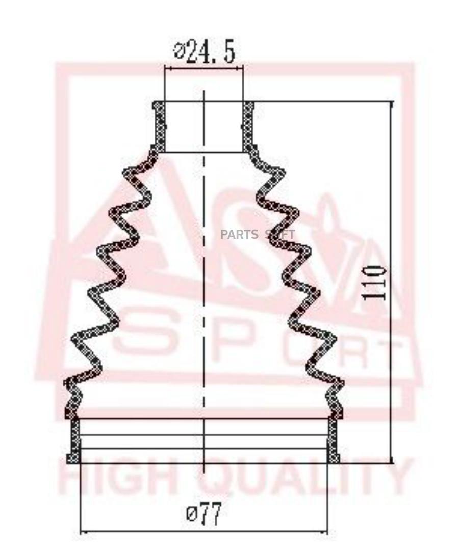 

Пыльник Шруса Внешний (Комплект Без Смазки) Asbt-Kcd Nsin0019755285 ASVA арт. ASBTKCD