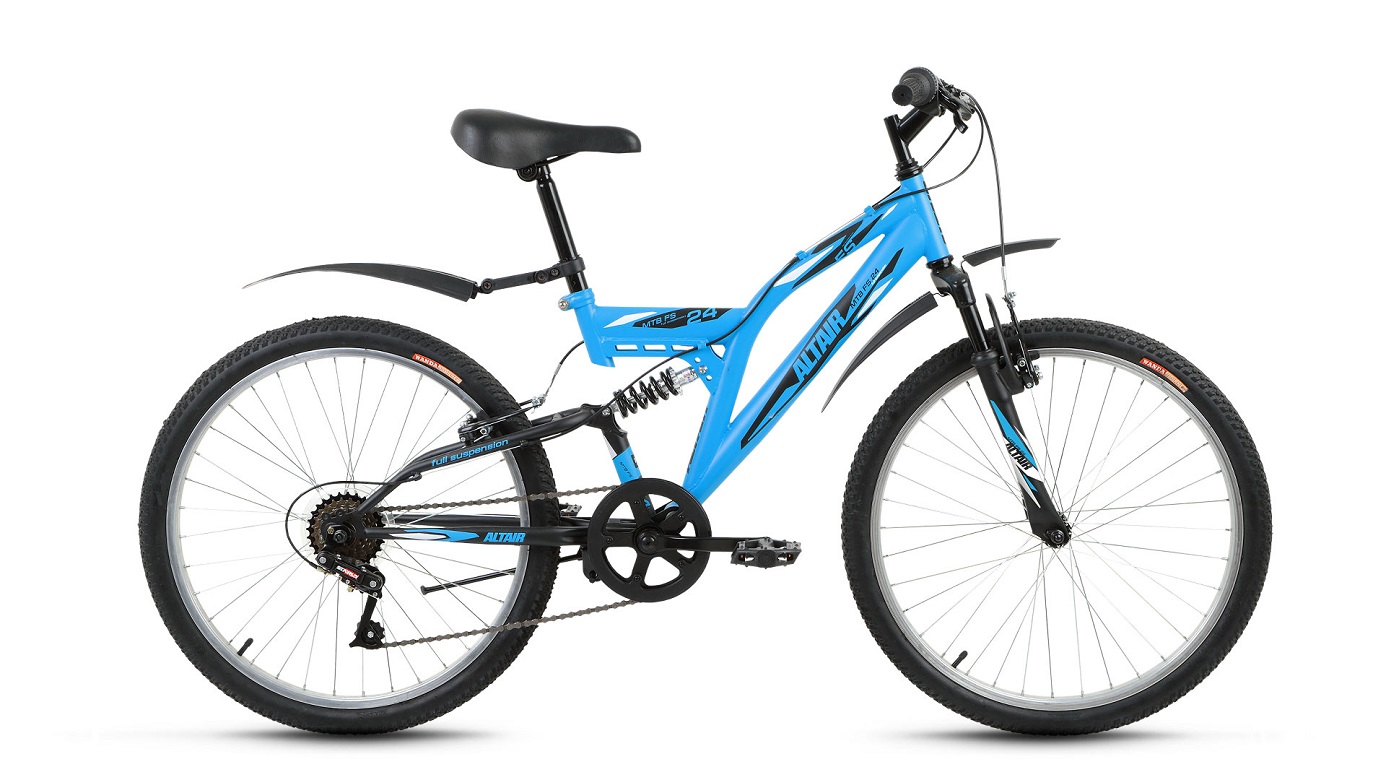 

Велосипед Altair MTB FS 24 2017 14.5" black/blue, MTB FS 24