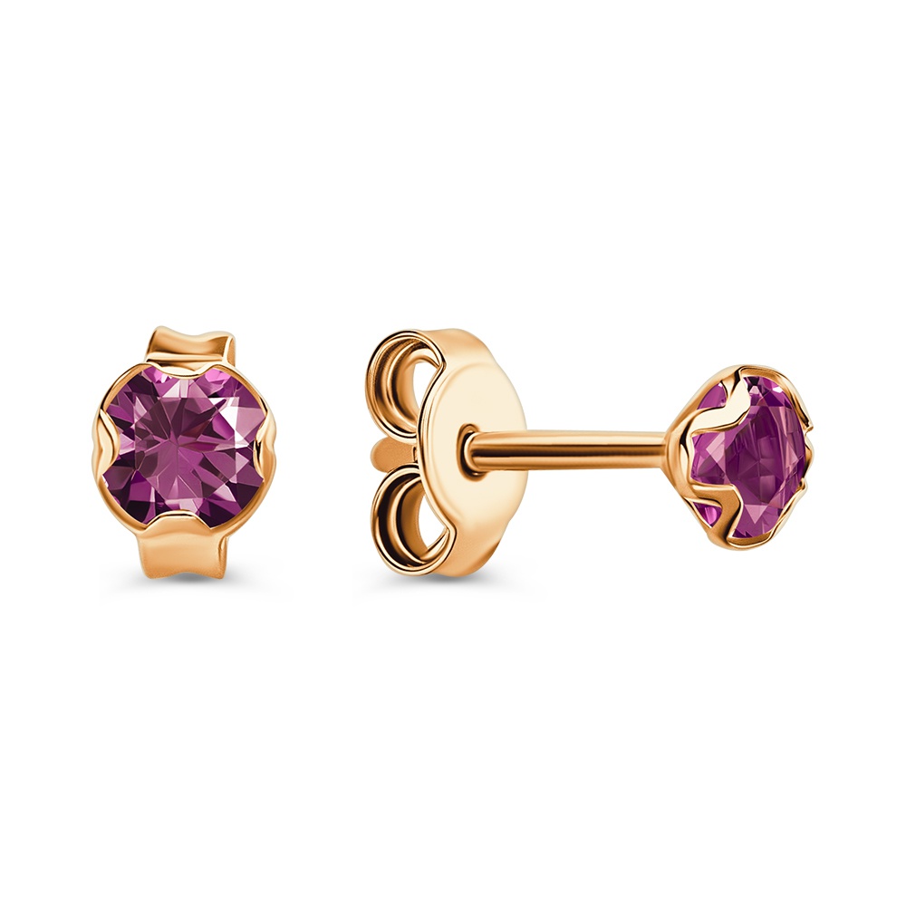 

Серьги из золота 585Gold 202011695, аметист, 202011695