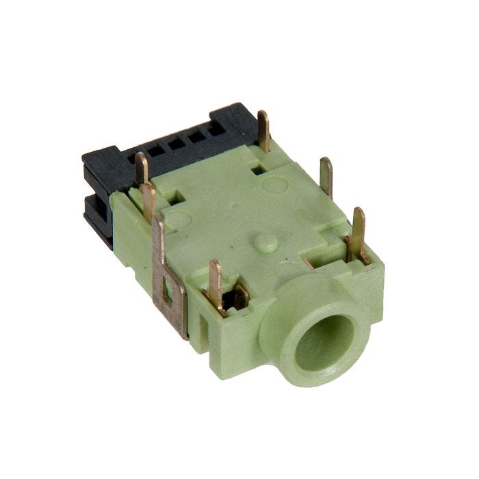 

Коннектор RocknParts ASUS AUDIO JACK 5P GREEN R/A DIP Green