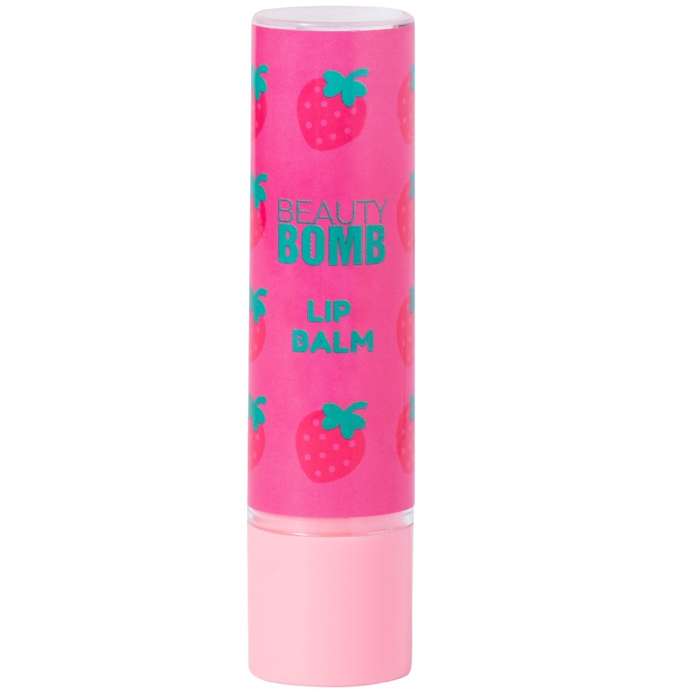 фото Бальзам для губ beauty bomb bla-bla-balm тон 01 strawberry