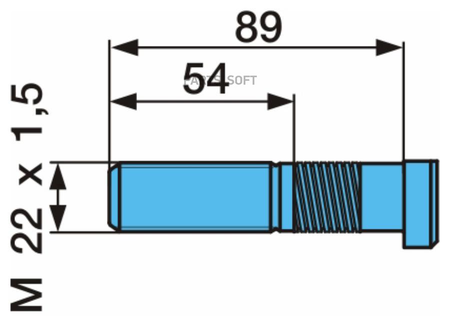 Болт колесный M22x1.5x99/89/45 BPW BPW 0329633141