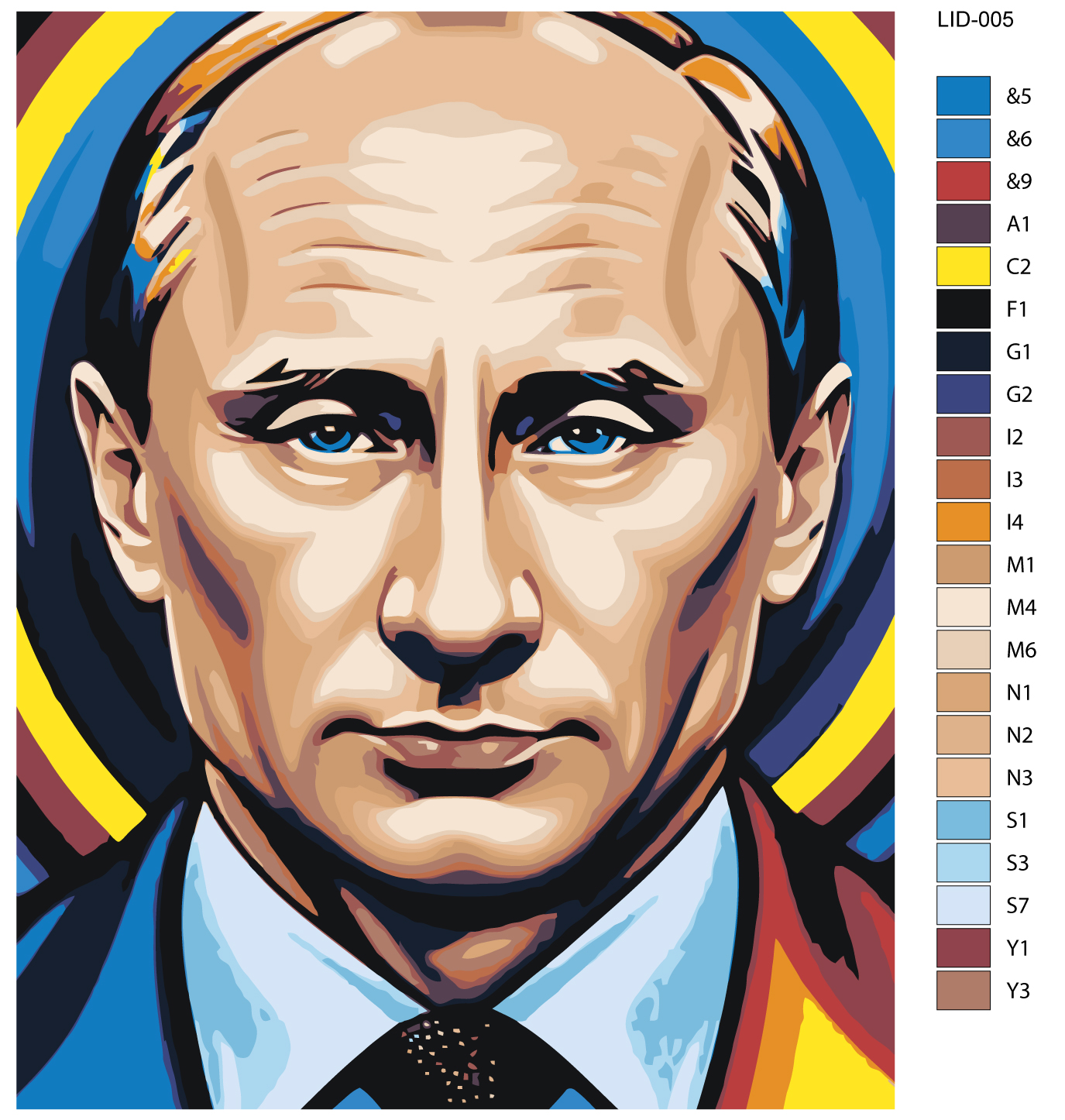 

Картина по номерам Живопись по номерам Путин 40х50 см, Путин