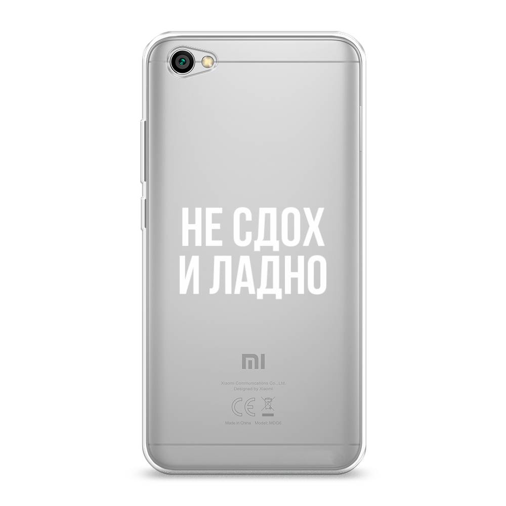 фото Силиконовый чехол "не сдох и ладно" на xiaomi redmi note 5a awog