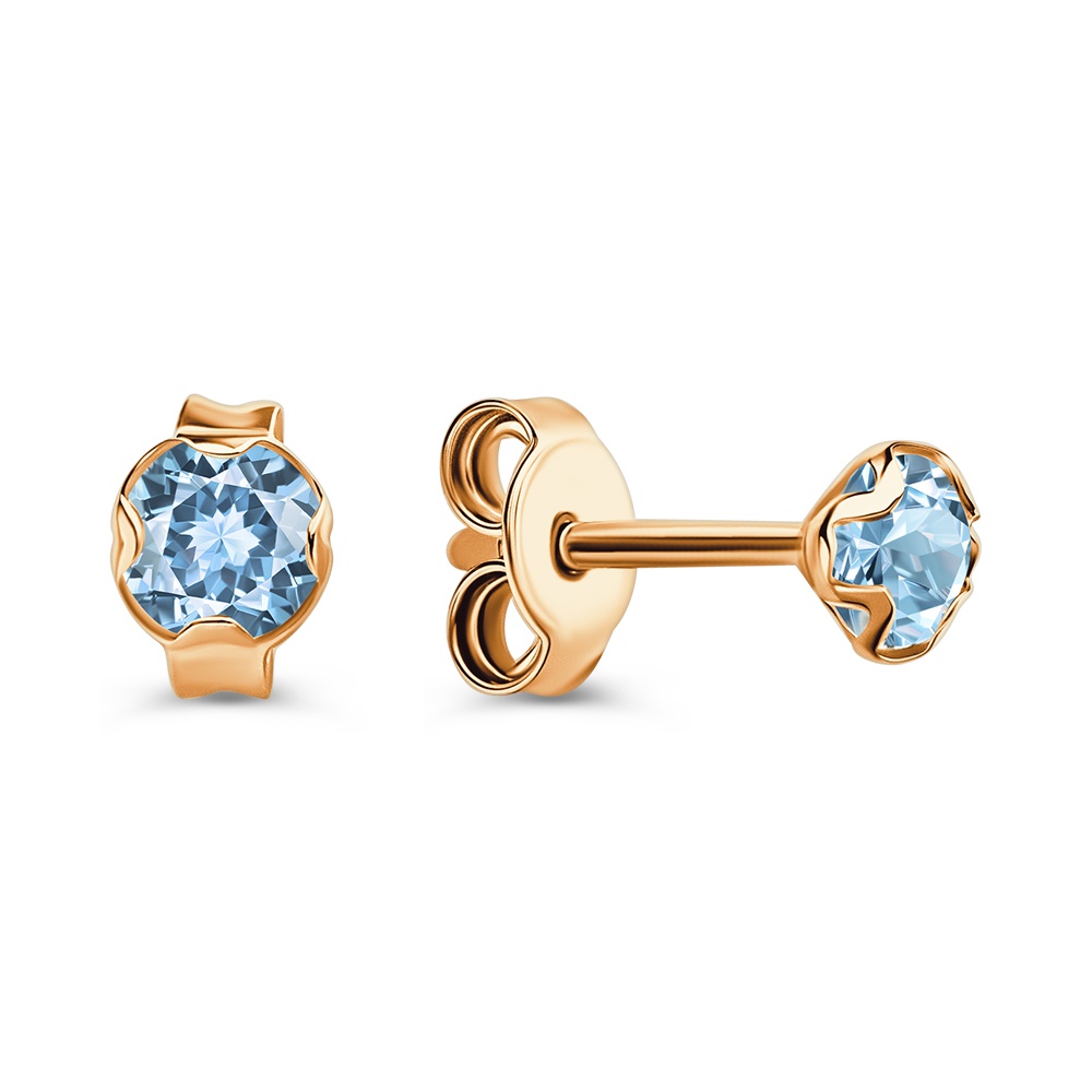 

Серьги из золота 585Gold 202011694, топаз, 202011694