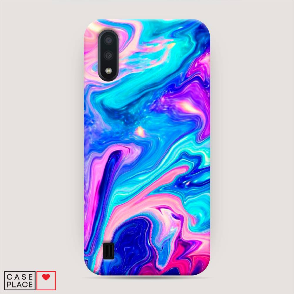 

Пластиковый чехол "Потеки краски" на Samsung Galaxy A01