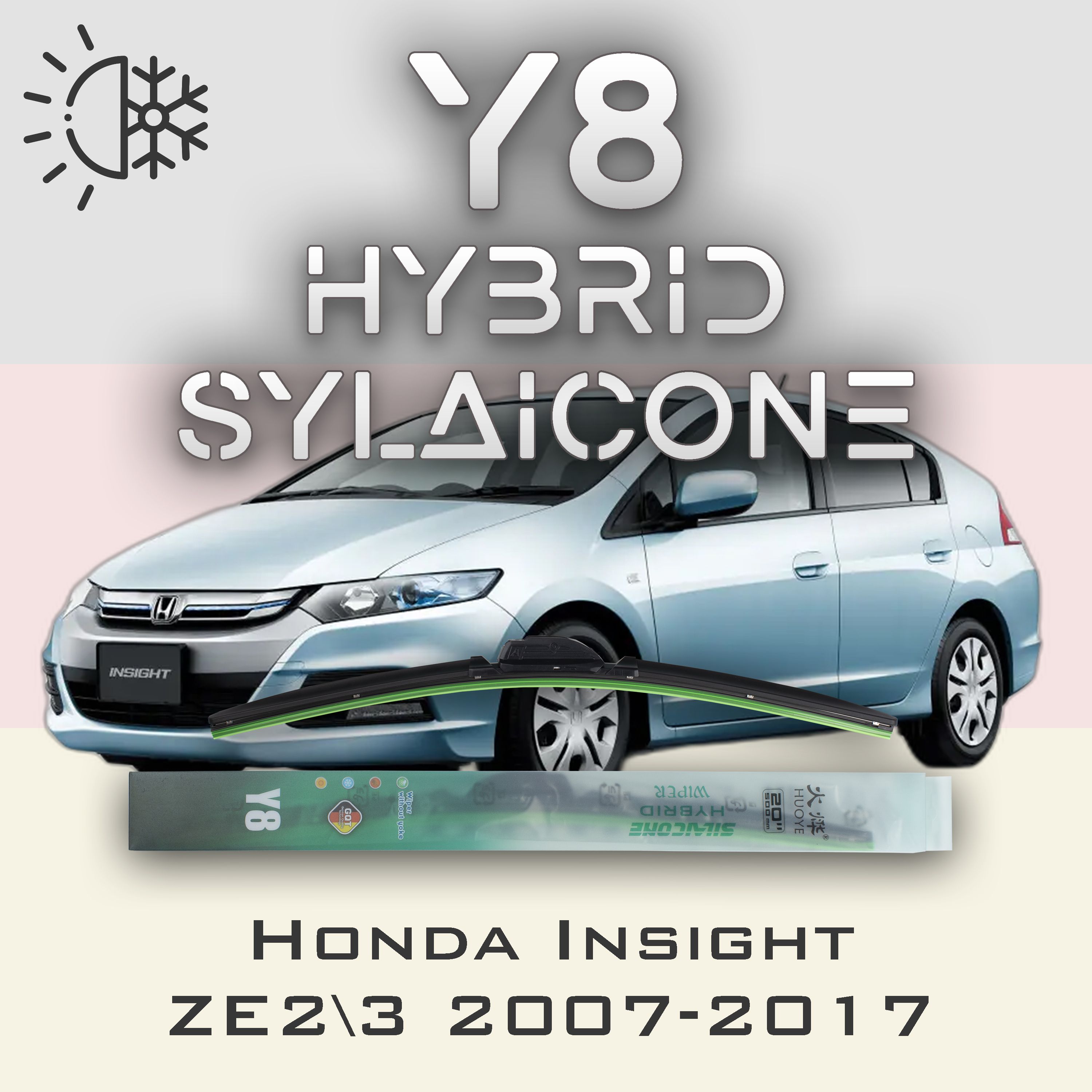 

Комплект щеток стеклоочистителя HUOYE Y8-Honda Odyssey RB3\RB4 2008-2013, Y8