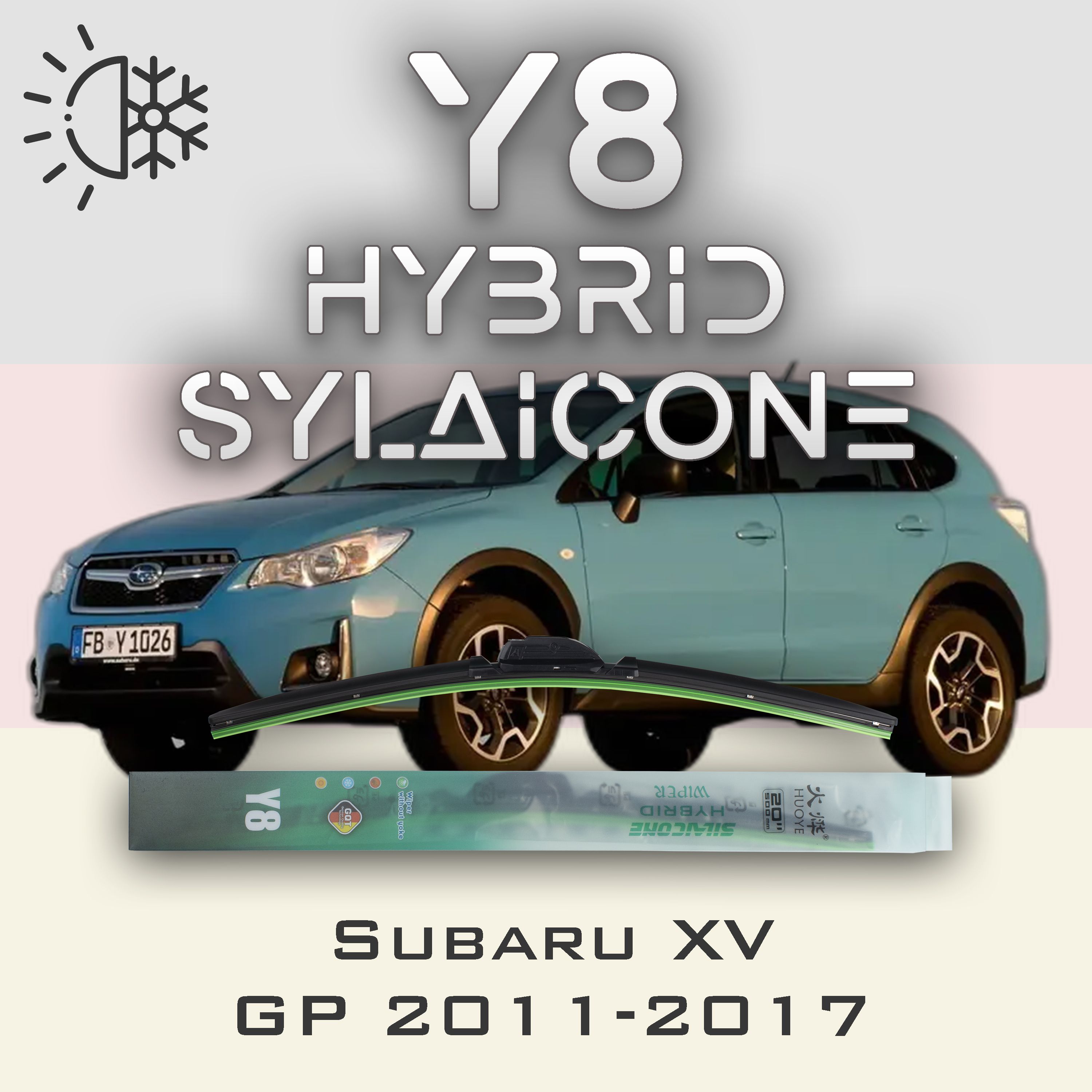 

Комплект щеток стеклоочистителя HUOYE Y8-Subaru XV GT\G24 2017-, Y8