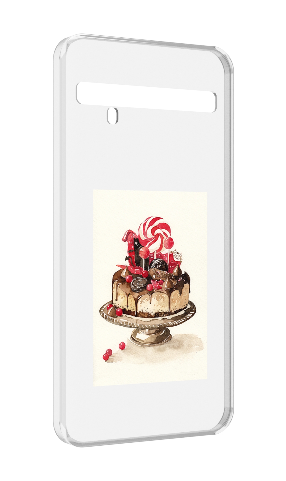 

Чехол MyPads вкусный торт для TCL 10 Pro / TCL 10 + Plus, Прозрачный, Tocco