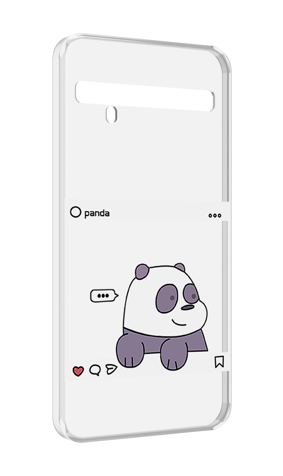 

Чехол MyPads пандочка-фотка для TCL 10 Pro / TCL 10 + Plus, Прозрачный, Tocco