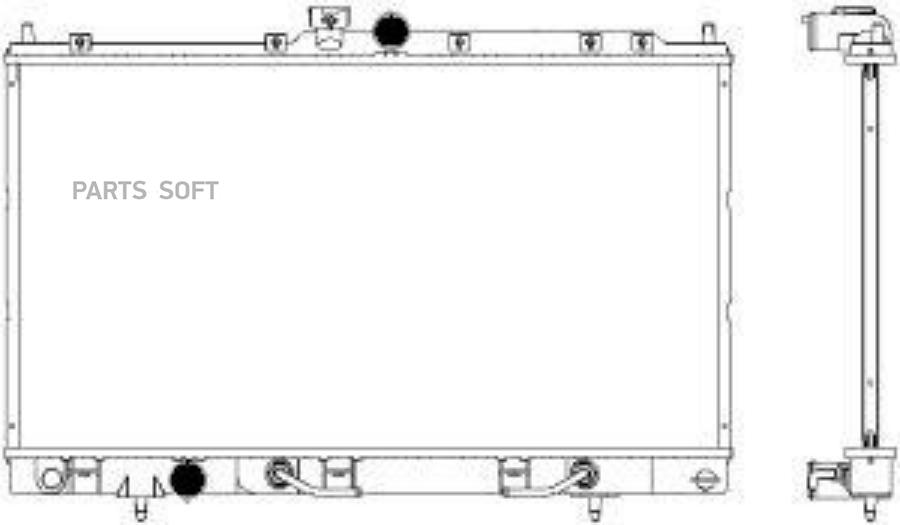 

Радиатор Sakura 33211007 Mitsubishi Lancer 1.3/1.6/2.0 03- Акпп Sakura арт. 33211007