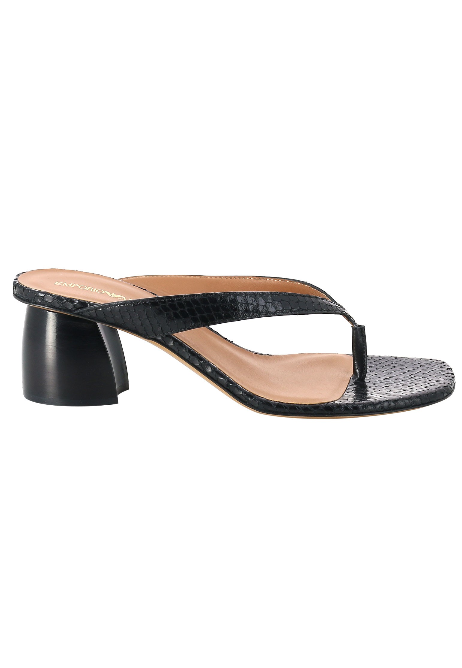 

Мюли женские Emporio Armani 126852 черные 39 EU, Черный, 126852