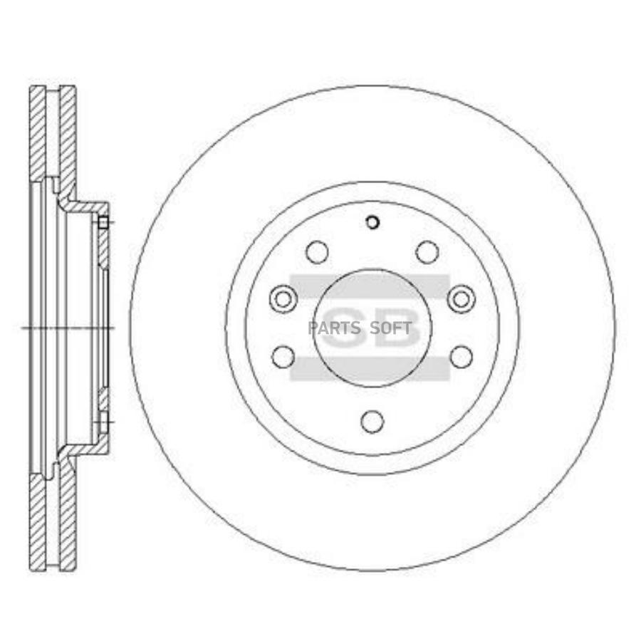 

Диск Тормозной Передний Mazda Cx-7 07- Sd4414 Sangsin brake арт. SD4414