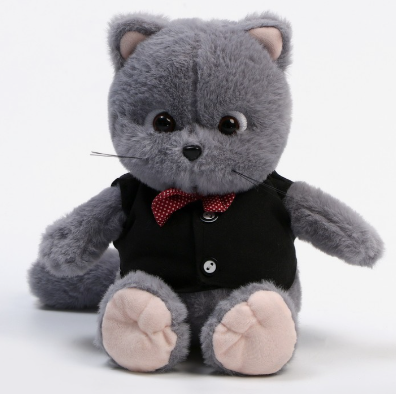 

Мякая игрушка Кот Шанти джентльмен, Серый
