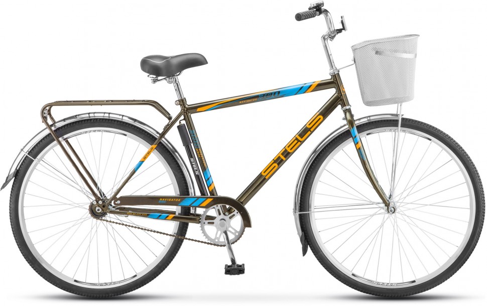 

Велосипед Stels Navigator 300 Gent 28" Z010,20" Светло-коричневый корзина