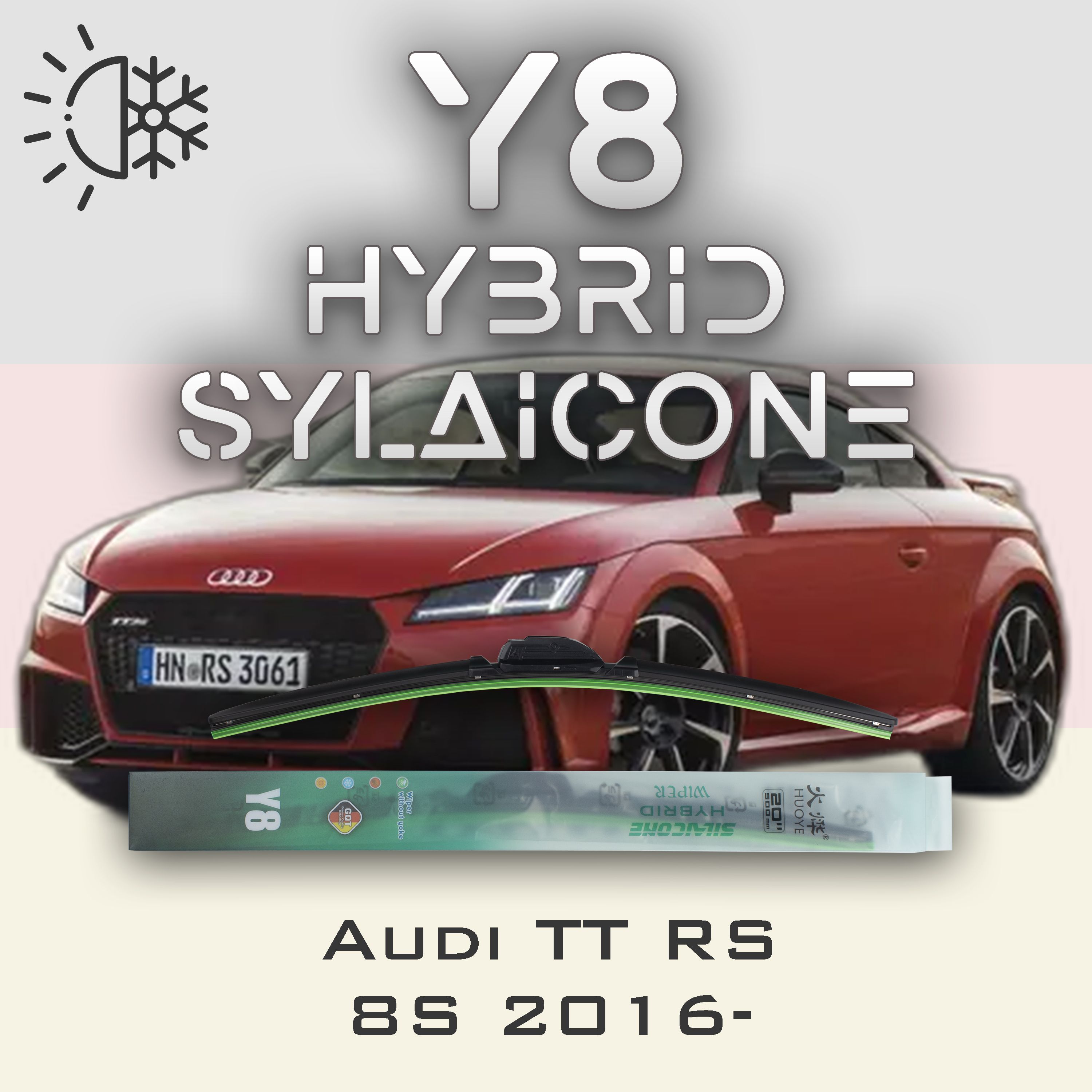 

Комплект щеток стеклоочистителя HUOYE Y8-Audi TT RS 8S 2016-, Y8