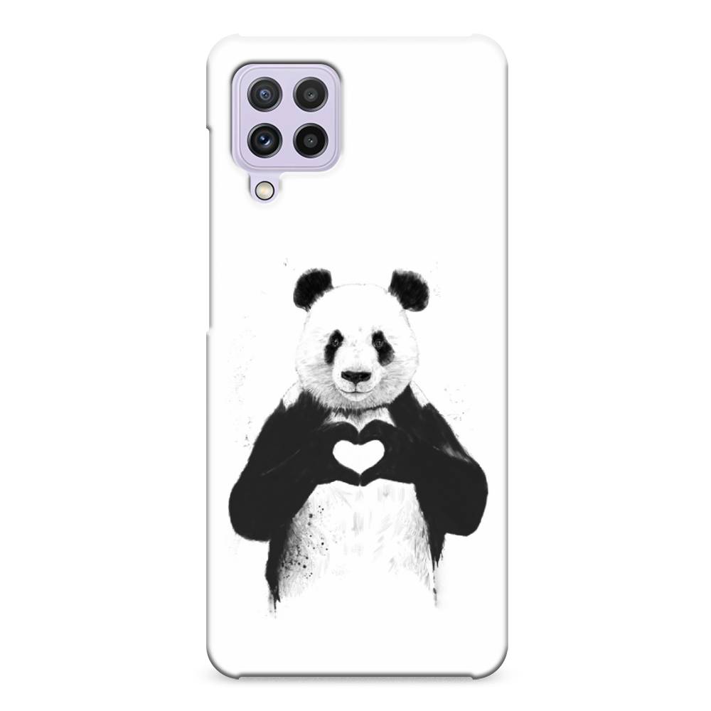 

Пластиковый чехол "Панда love" на Samsung Galaxy A22