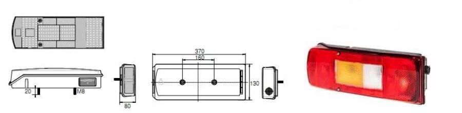 

Фонарь задний ГАЗон Next левый ТЕХАВТОСВЕТ 1шт