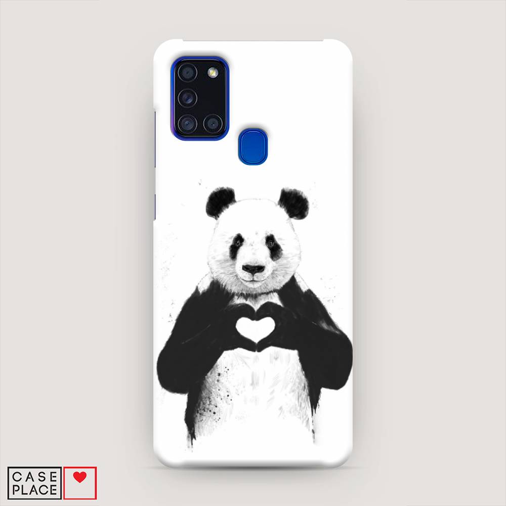 

Пластиковый чехол "Панда love" на Samsung Galaxy A21s, 2100220-7
