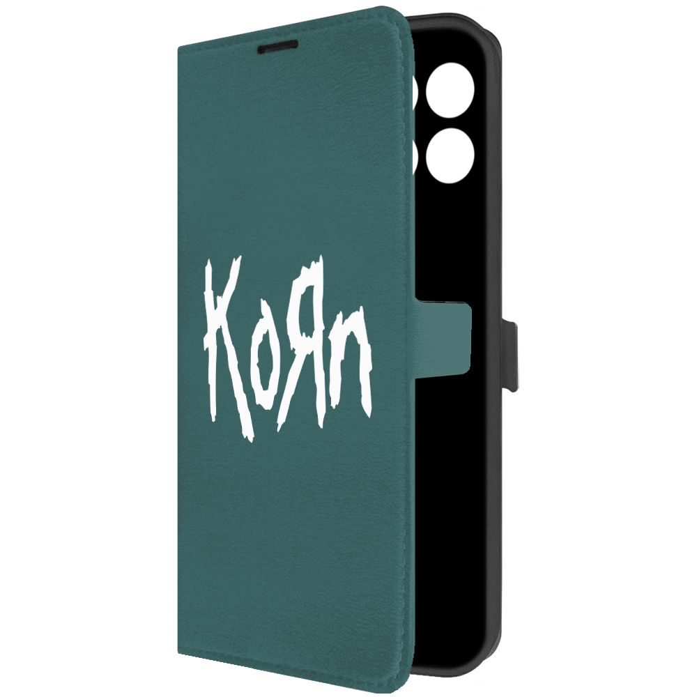 

Чехол-книжка Krutoff Eco Book для Honor X6a Korn зелёный опал