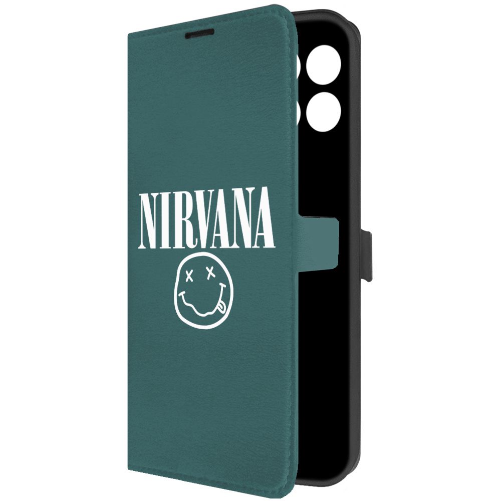 

Чехол-книжка Krutoff Eco Book для Honor X6a Nirvana зелёный опал, Зеленый