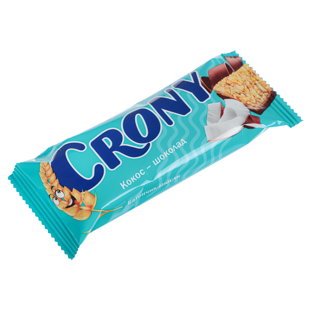 Батончик-мюсли CRONY Кокос и шоколад, 50 г, 2 шт