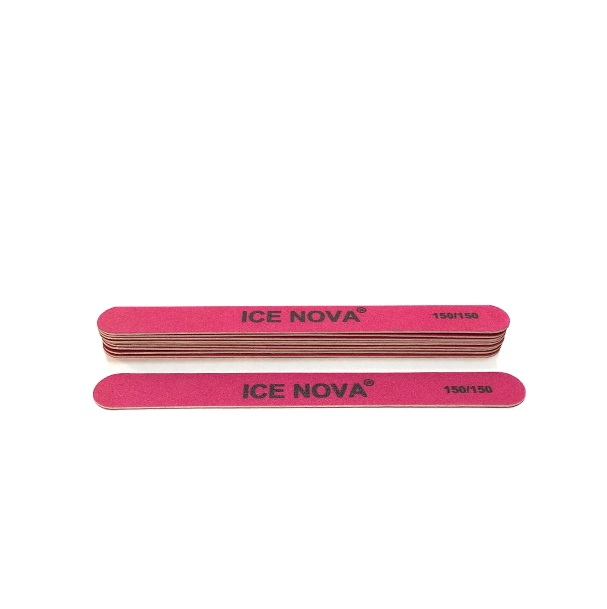 

Пилочка ICE NOVA 150/150 на деревянной основе, розовая, толщина 1 мм, 10 шт.