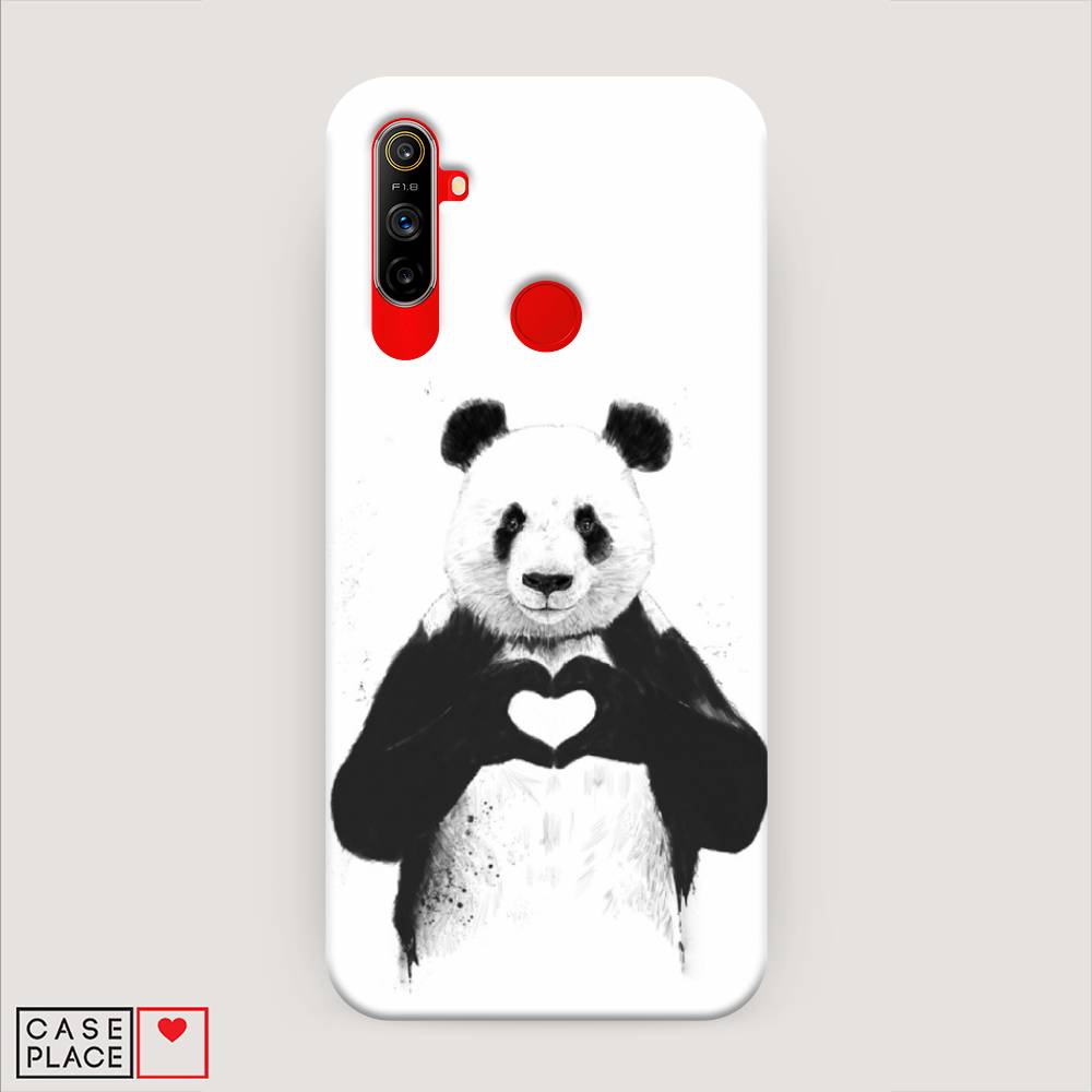

Пластиковый чехол "Панда love" на Realme C3, 253020-7