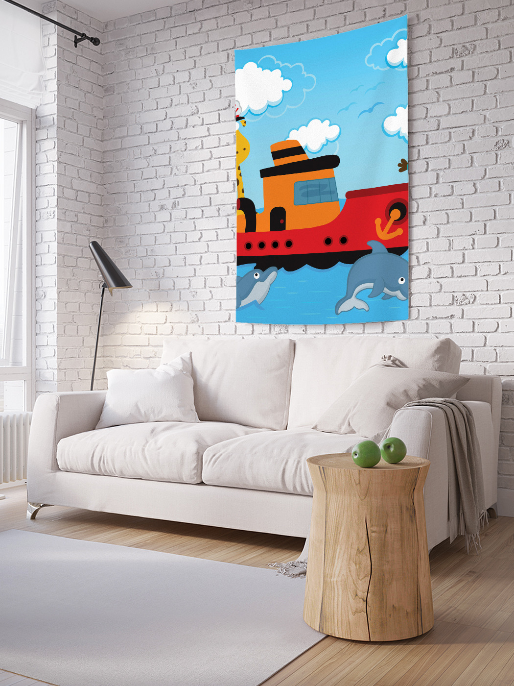 

Вертикальное фотопанно на стену JoyArty Корабль жирафа 100x150 см, Корабль жирафа