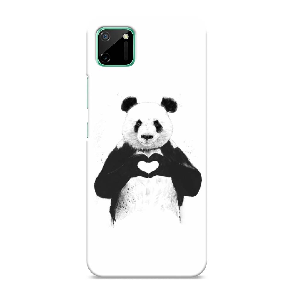 

Пластиковый чехол "Панда love" на Realme C11, 253820-7