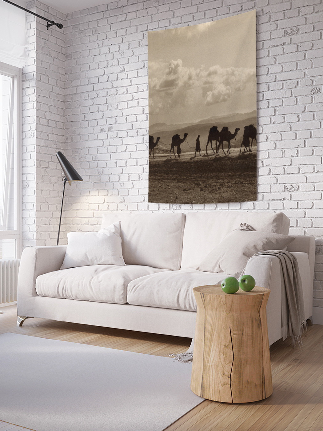 

Вертикальное фотопанно на стену JoyArty Караван с верблюдами 100x150 см, Караван с верблюдами