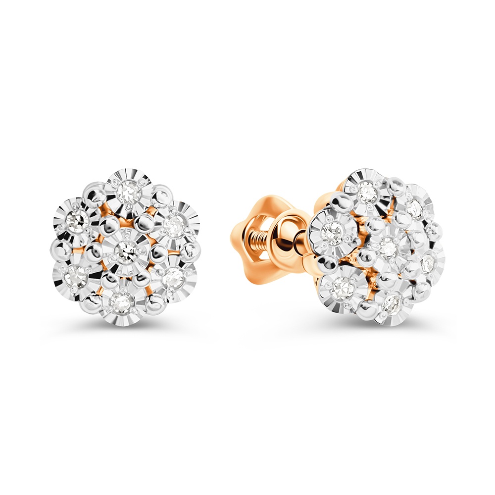 

Серьги из золота 585Gold 102009632, бриллиант, 102009632