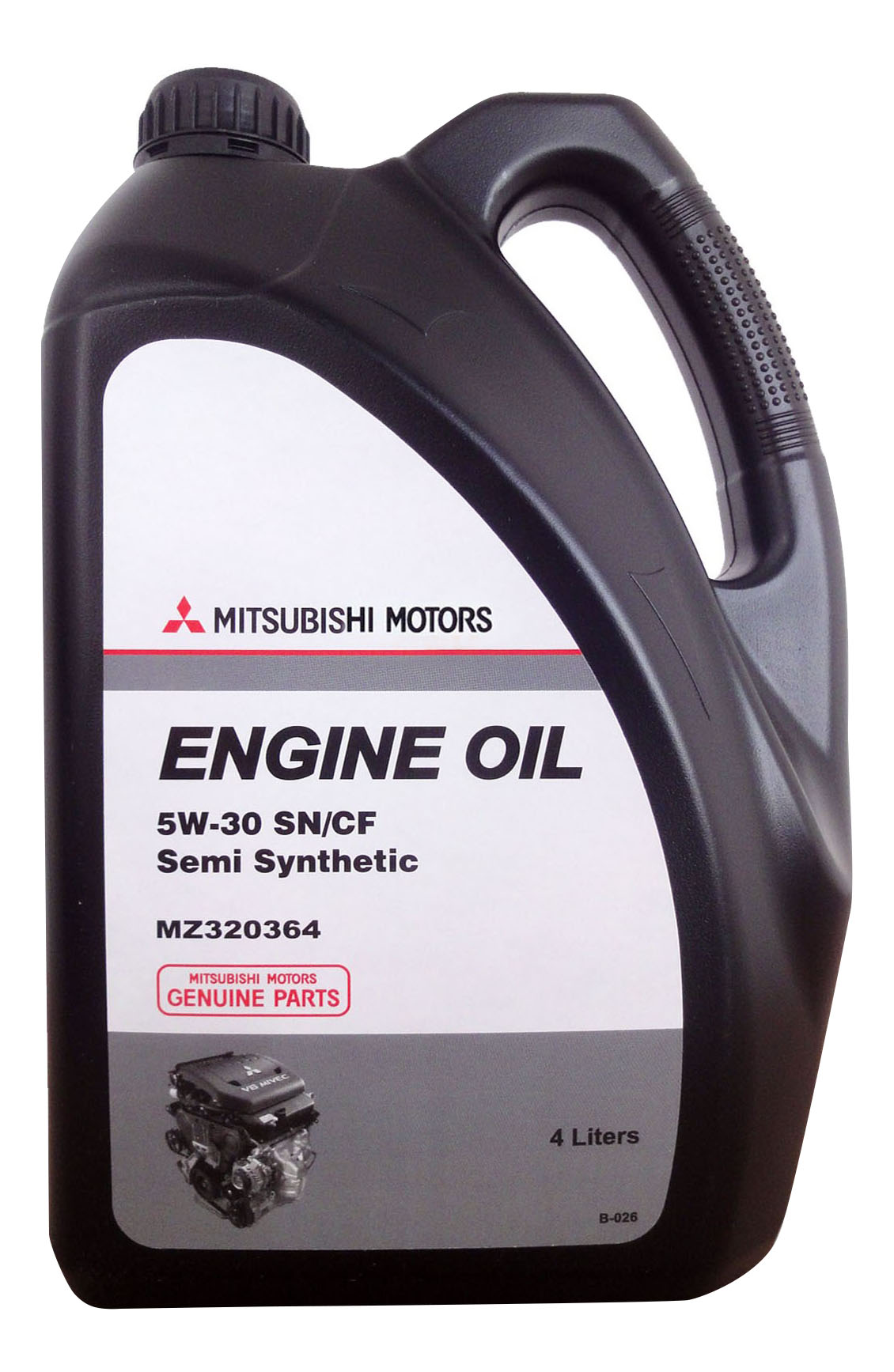 Моторное масло Mitsubishi полусинтетическое 5W30 Ap Sn/Cf 4л