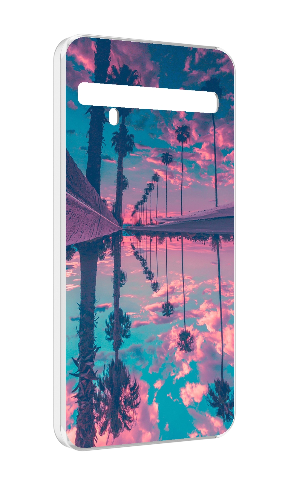 

Чехол MyPads отражение-пальм для TCL 10 Pro / TCL 10 + Plus, Прозрачный, Tocco