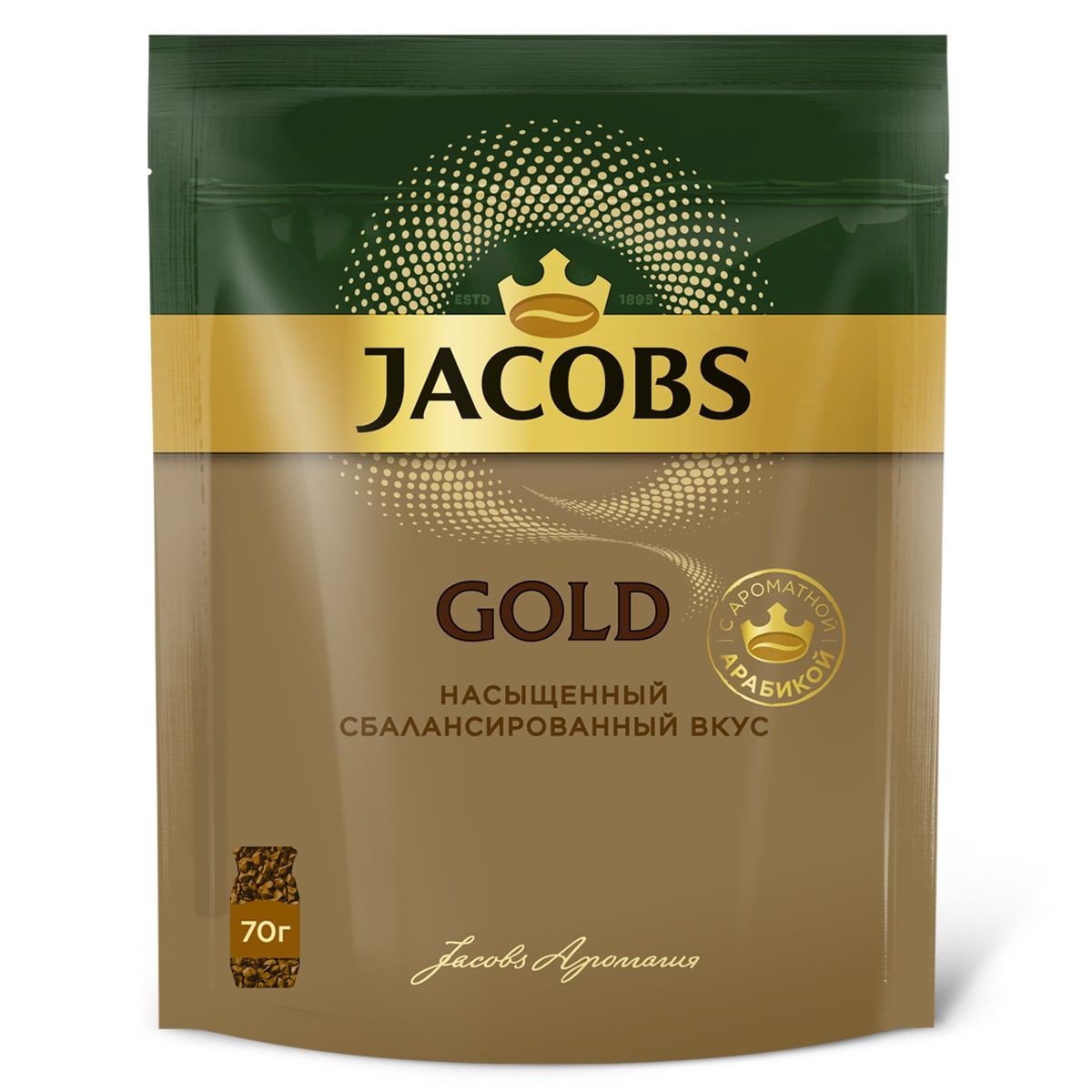 

Кофе растворимый Jacobs Gold, 70 г, Gold