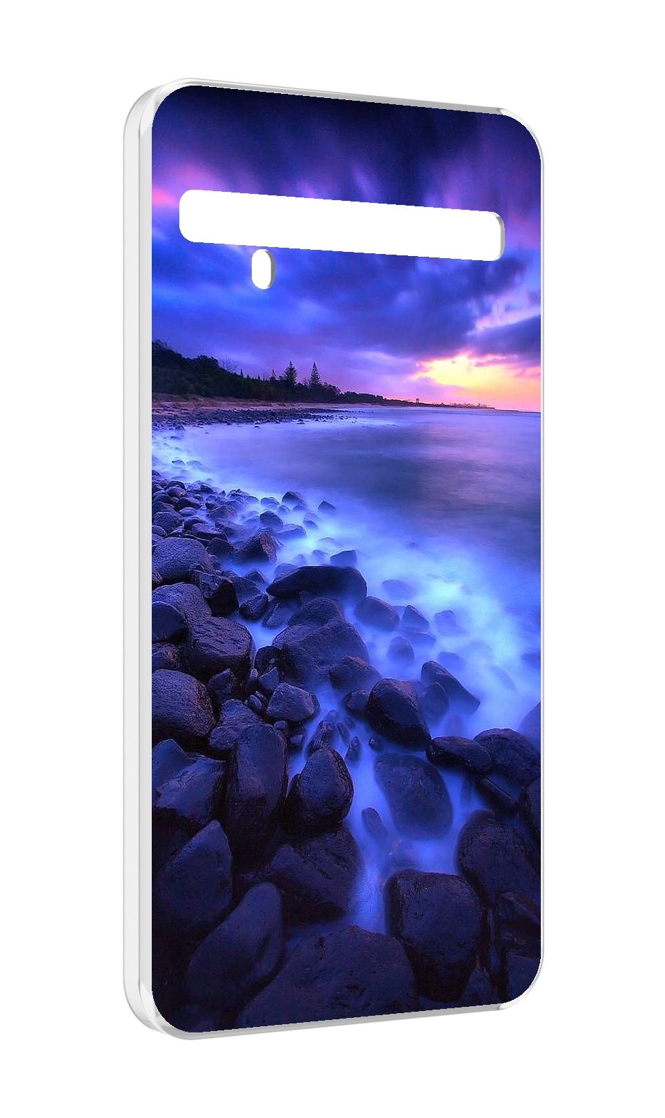 

Чехол MyPads неоновый берег для TCL 10 Pro / TCL 10 + Plus, Прозрачный, Tocco