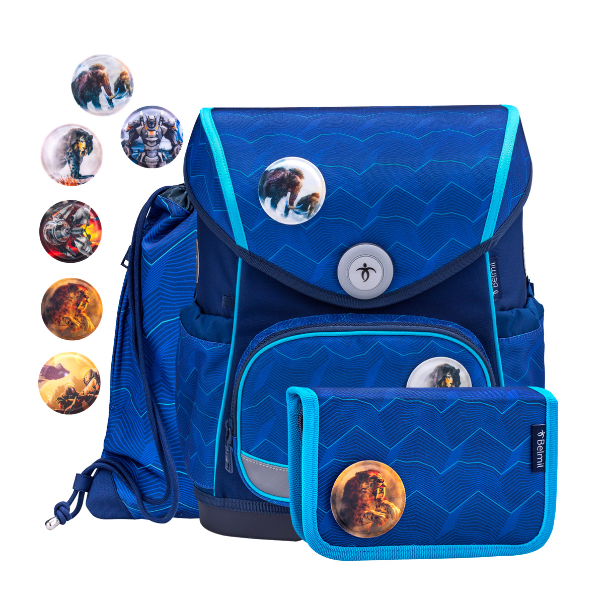 

Ранец Belmil Premium Compact 405-41-P-RS-8-Estate-Blue, Синий, Premium Compact