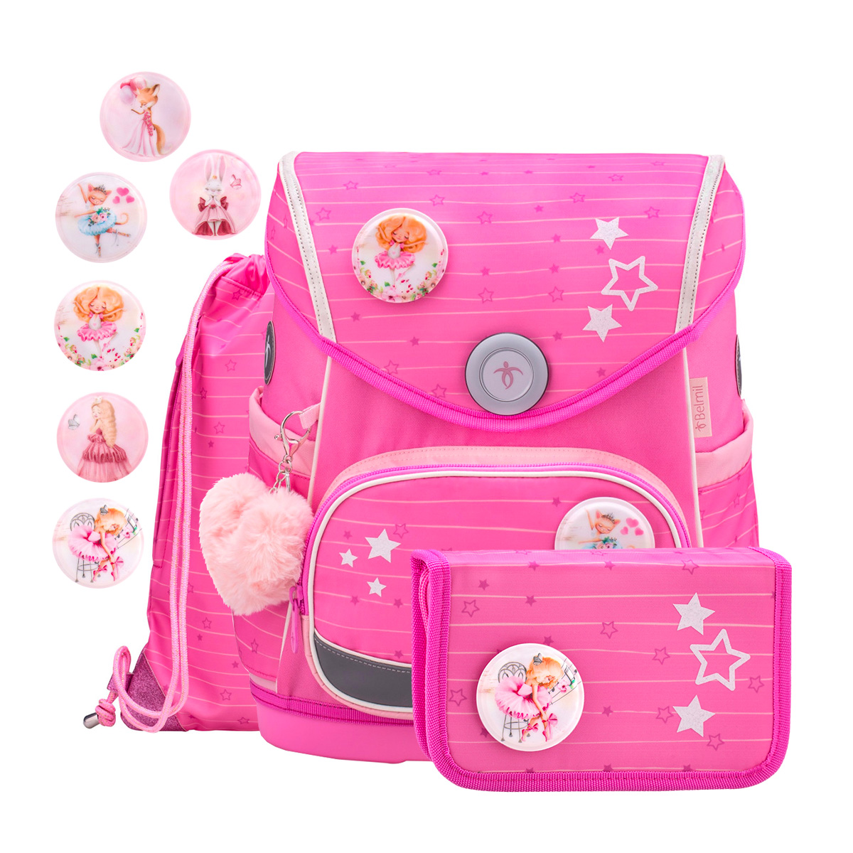 

Ранец Belmil Premium Compact 405-41-P-RS-4-Candy, Розовый, Premium Compact